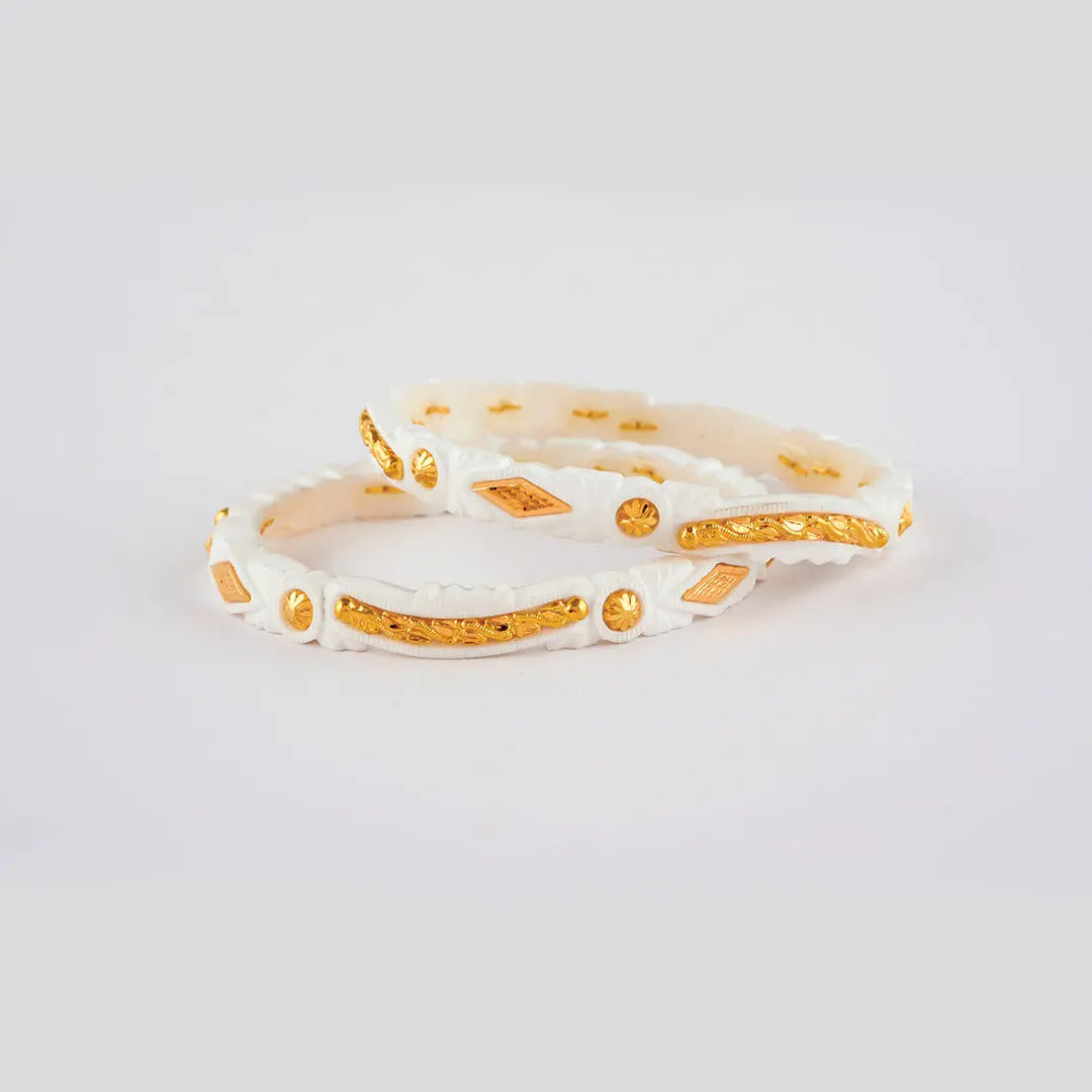 Mds Sakha 4'' Koba Nimki & Zik Pat Design Sakha Bangle | Design of Sakha Badhano Ma Durga Shankha Shilpalay