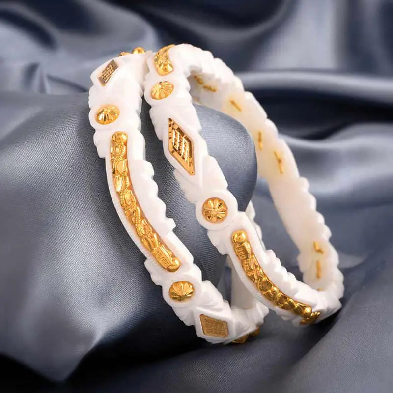 Mds Sakha 4'' Koba Nimki & Zik Pat Design Sakha Bangle | Design of Sakha Badhano Ma Durga Shankha Shilpalay